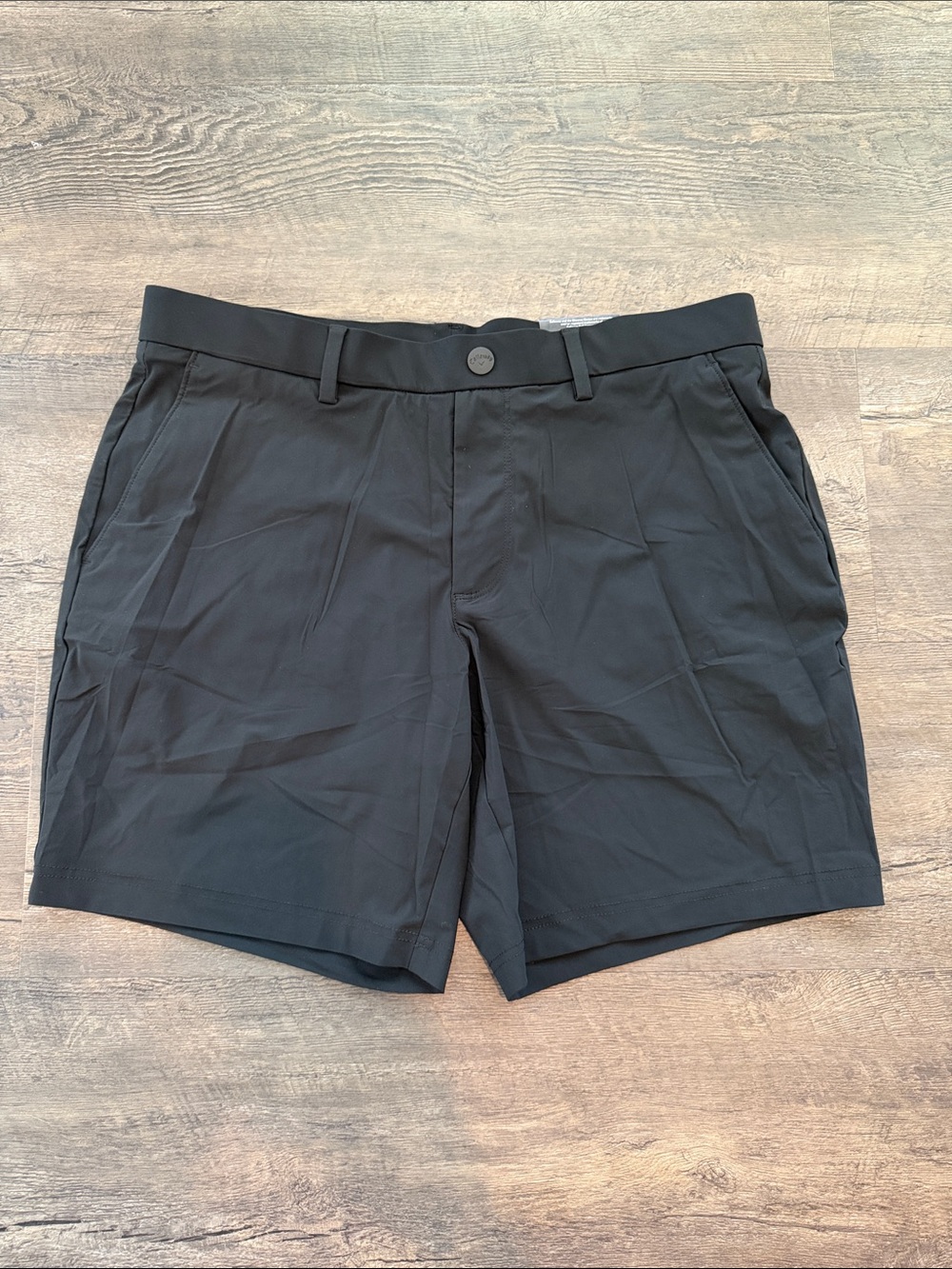 Callaway Large Pull-On Black 8" Inseam‎ Performance Golf Shorts